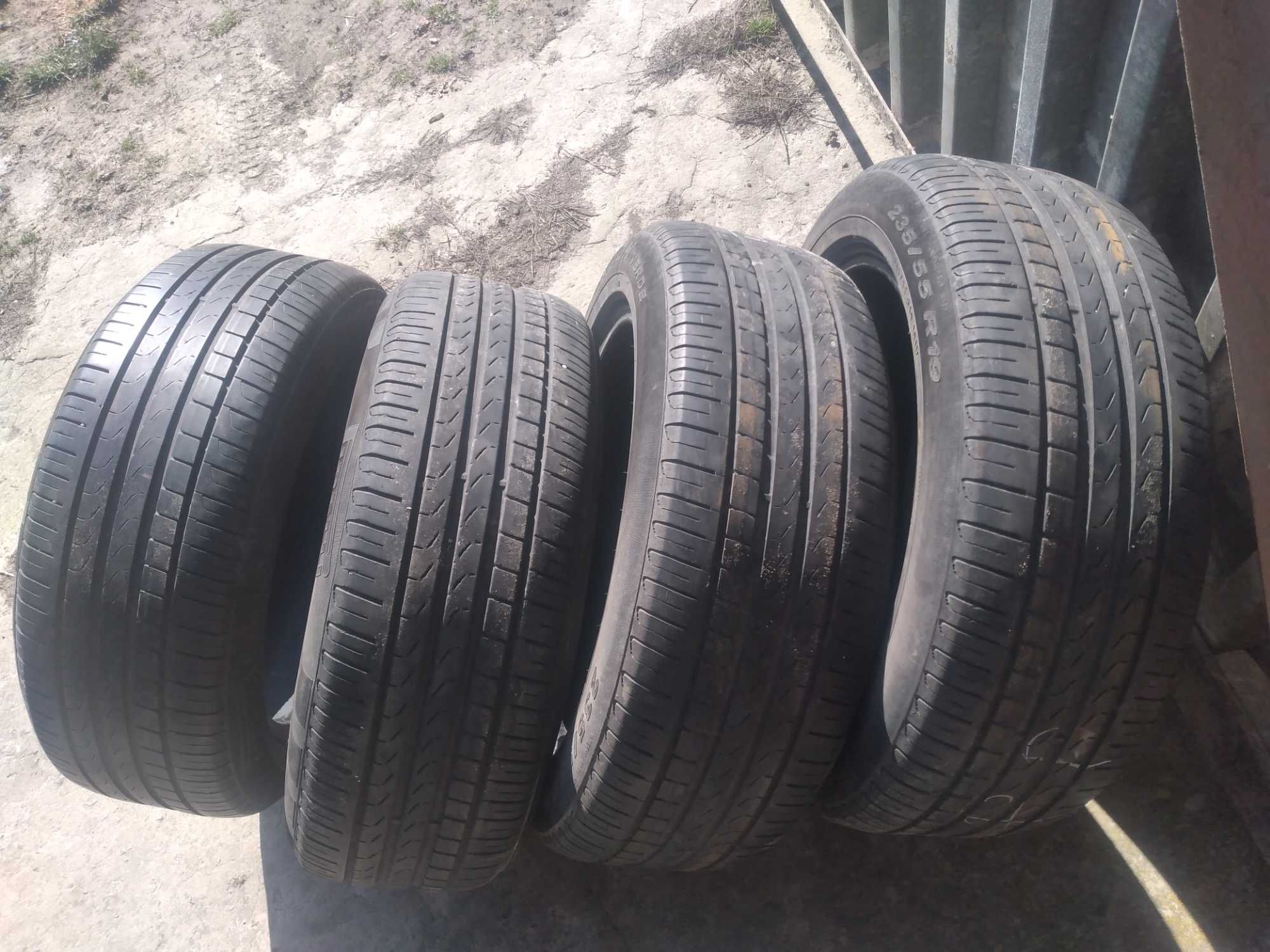 235/55 R19 Pirelli 4szt opony letnie 5.5mm 2018rok