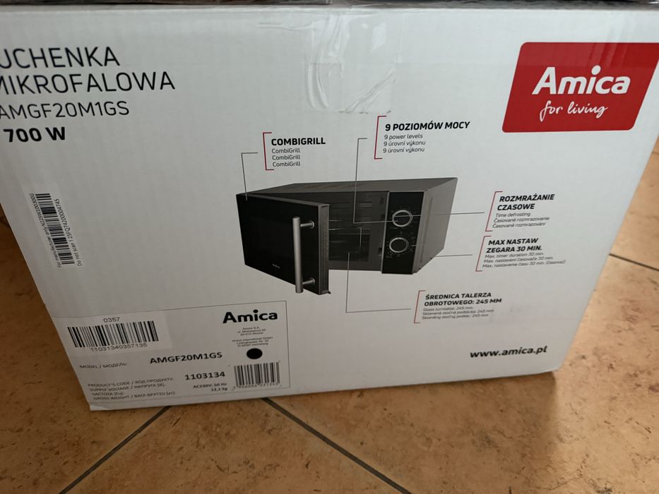 mikrofalówka Amica AMGF 20M1GS