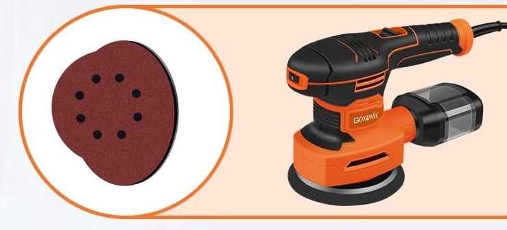 Szlifierka oscylacyjna GOXAWEE 3w1 450W 125 mm 6 prędkości i 3 głowice