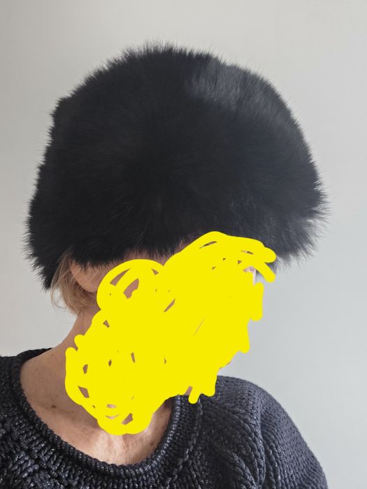 Czapka toczek z futra krolika, nieuzywana