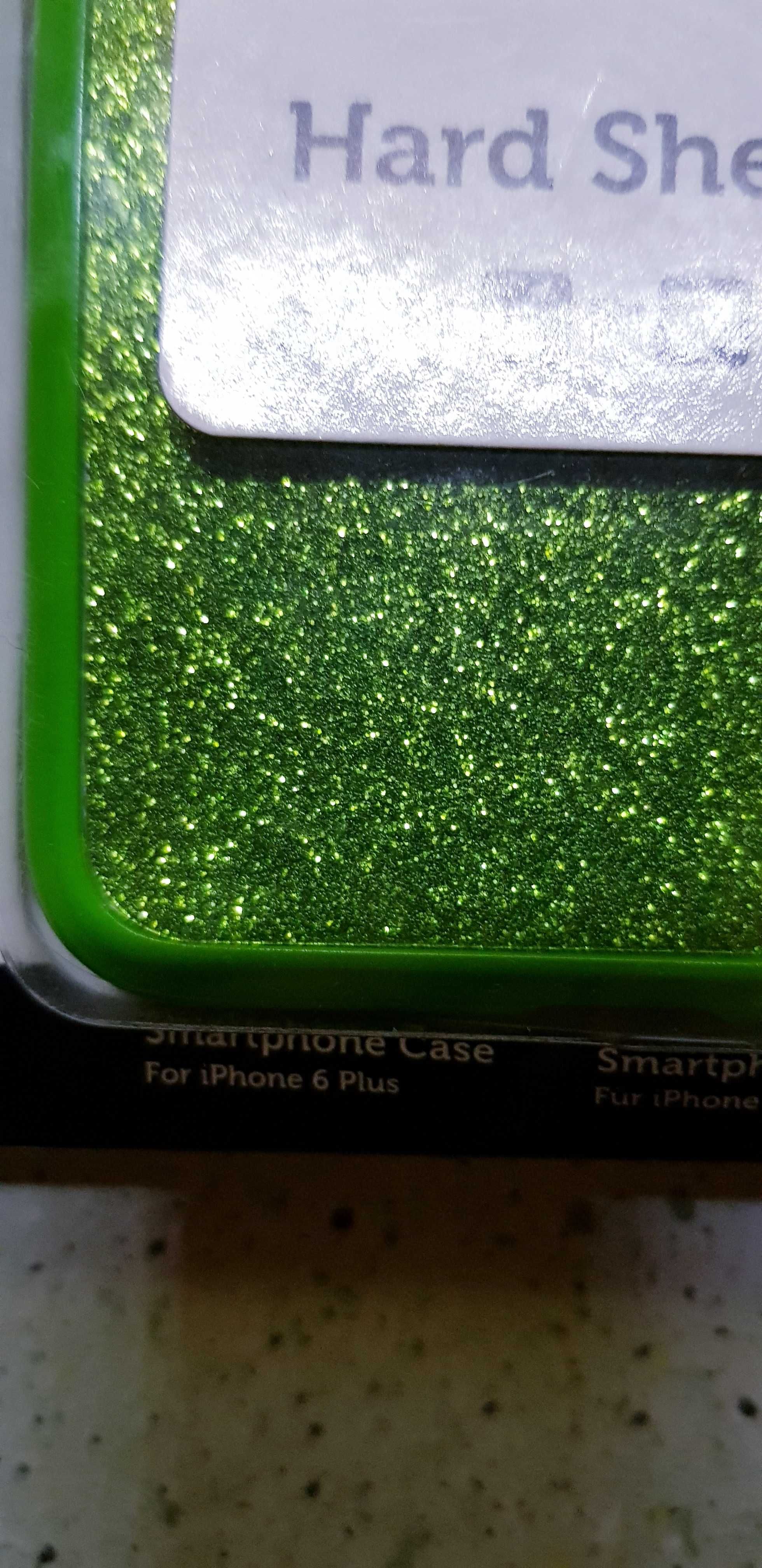 Nowe Etui Polaroid do iPhone 6 plus zielony brokat