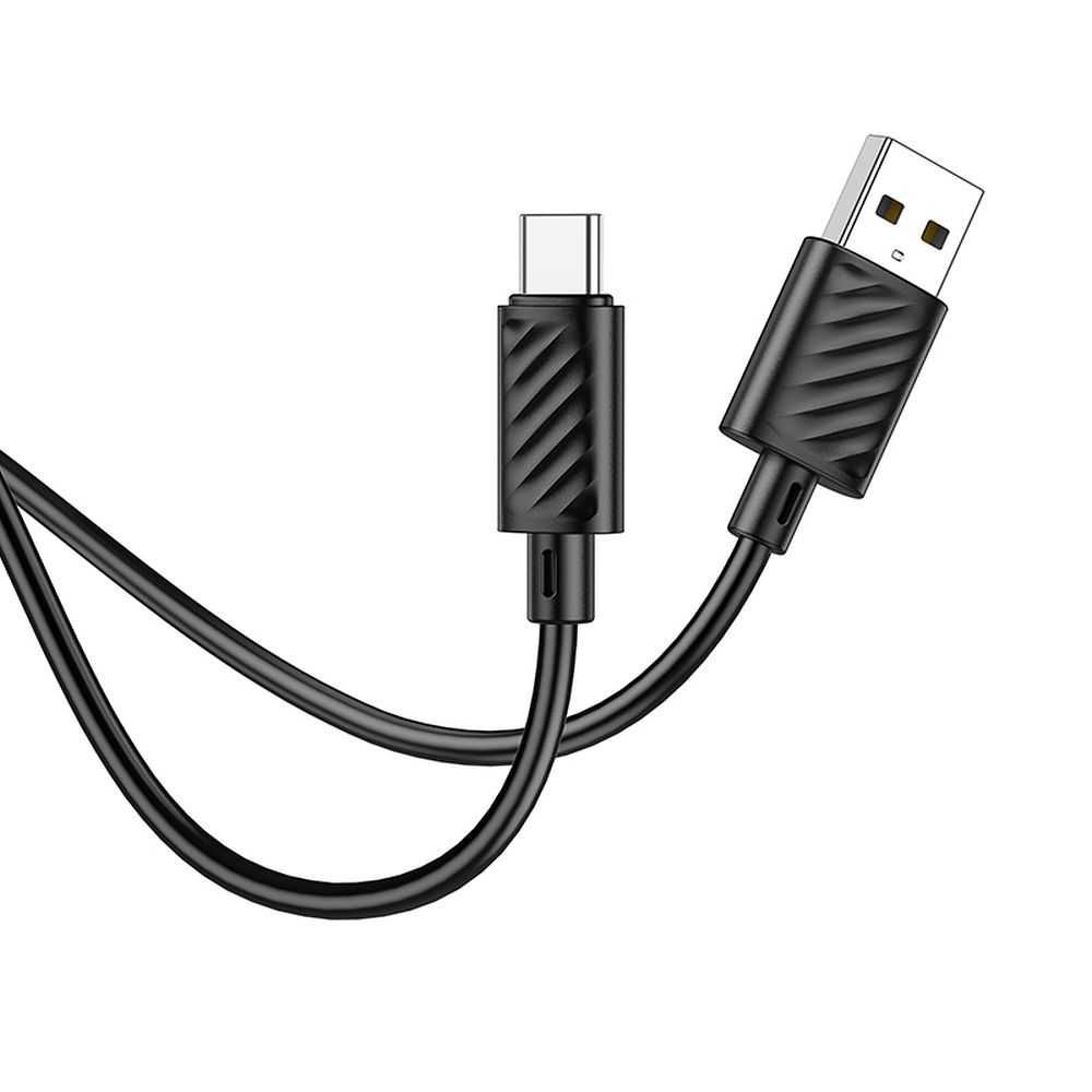 HOCO zestaw 2 kabeli USB - USB Typ C 3A 1m czarny