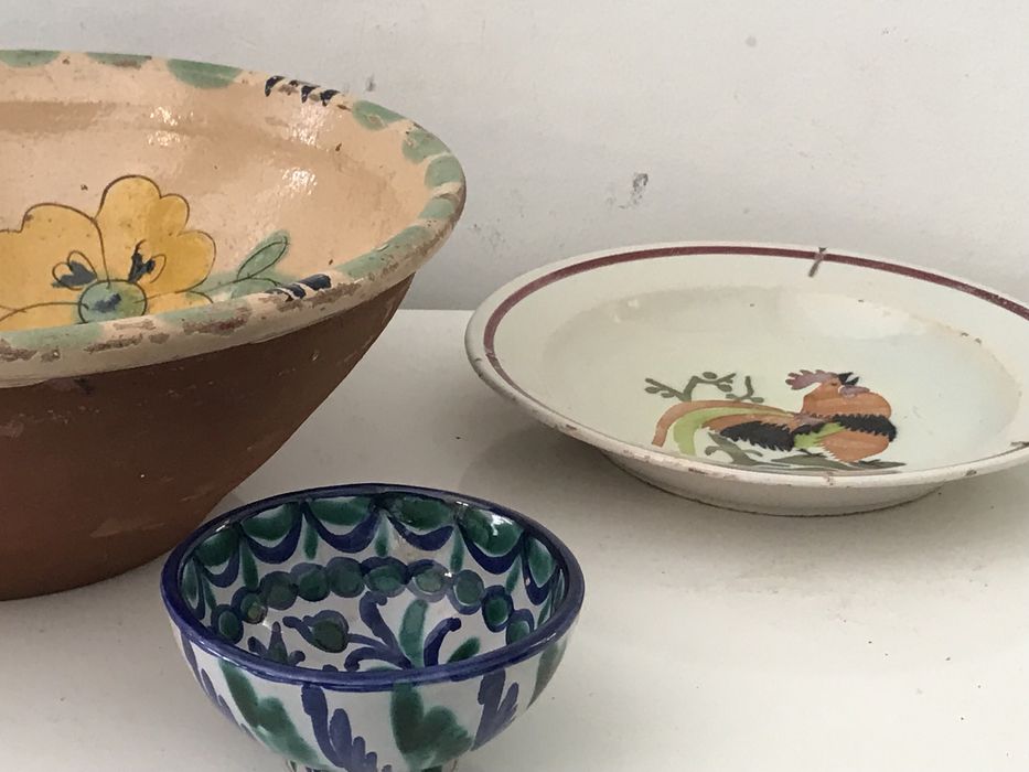 Prato Alentejano antigo com flor