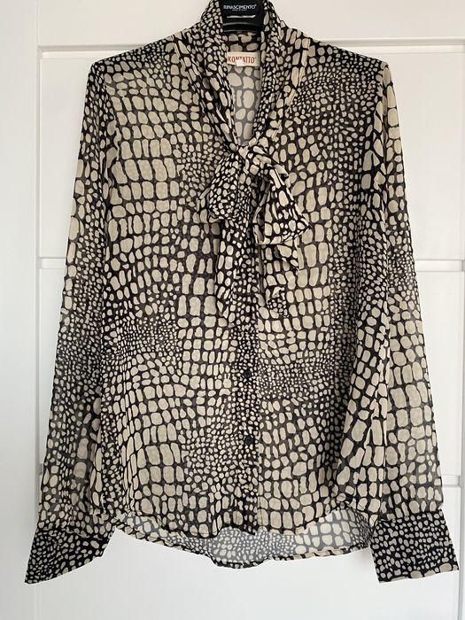 Kontatto bluzka wiązana u szyi S