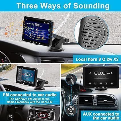 Radio 7" Carplay Android Auto Bt5.0 Do Auta Ciężarówki Kampera