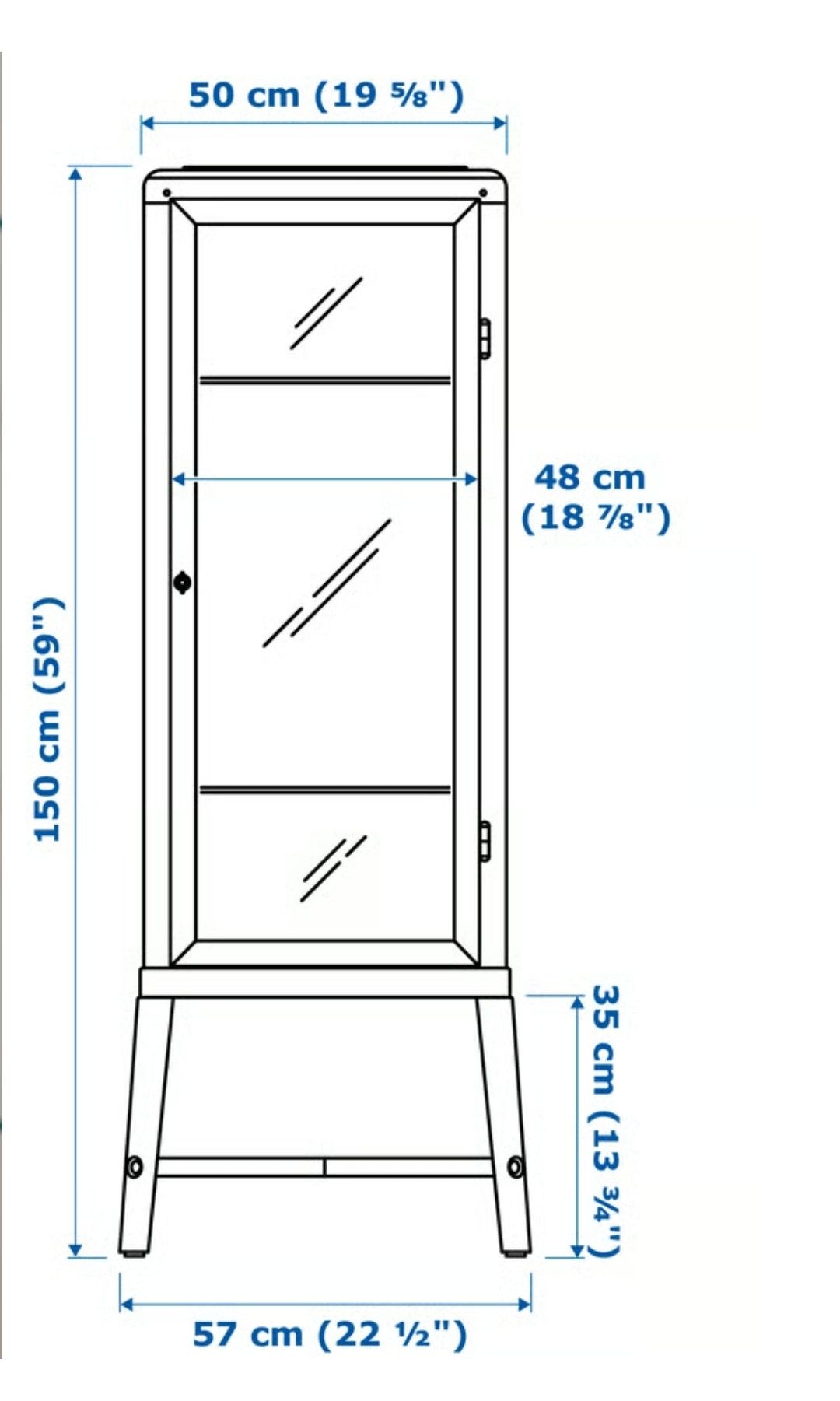 Szklana witryna z Ikea