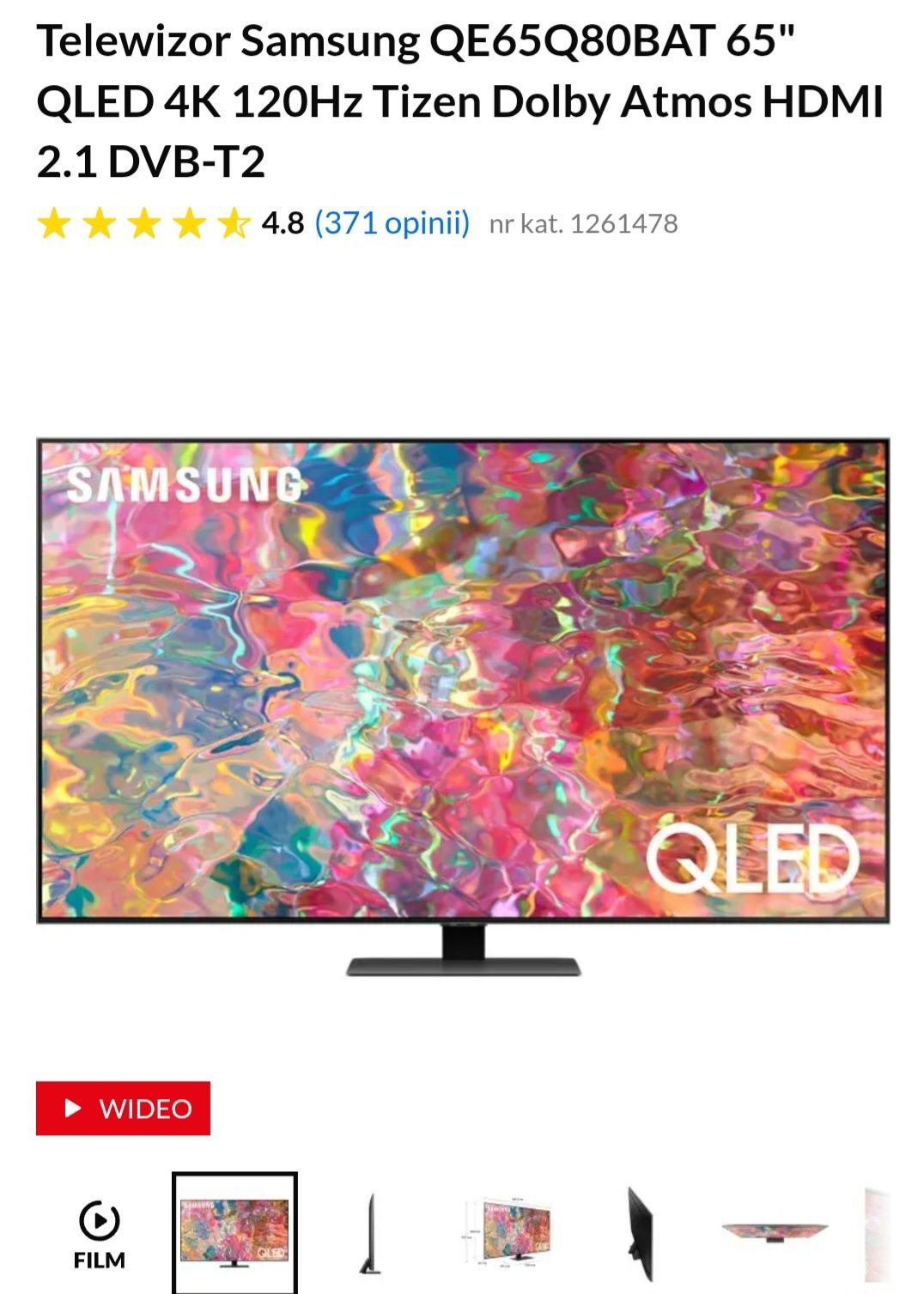 Samsung QLED 80BAT 4K 65