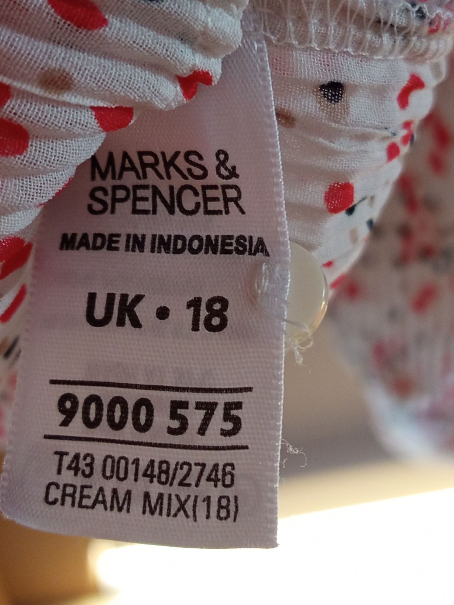 L 40 Marks Spencer koszula damska rozpinana lekka poliester