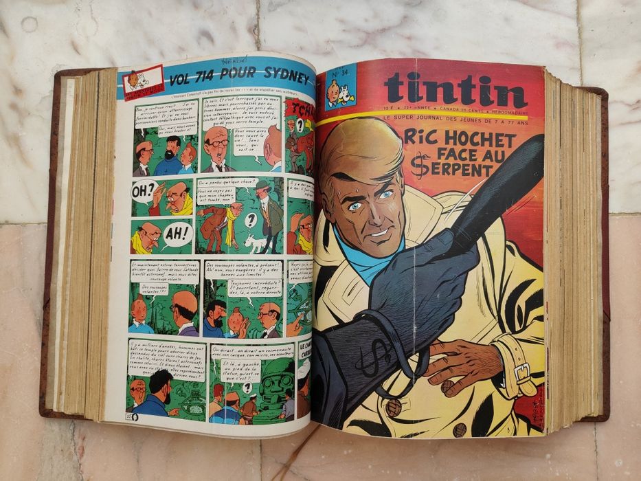 Revista Tintin encadernadas (Francês - 1964 a 1967)