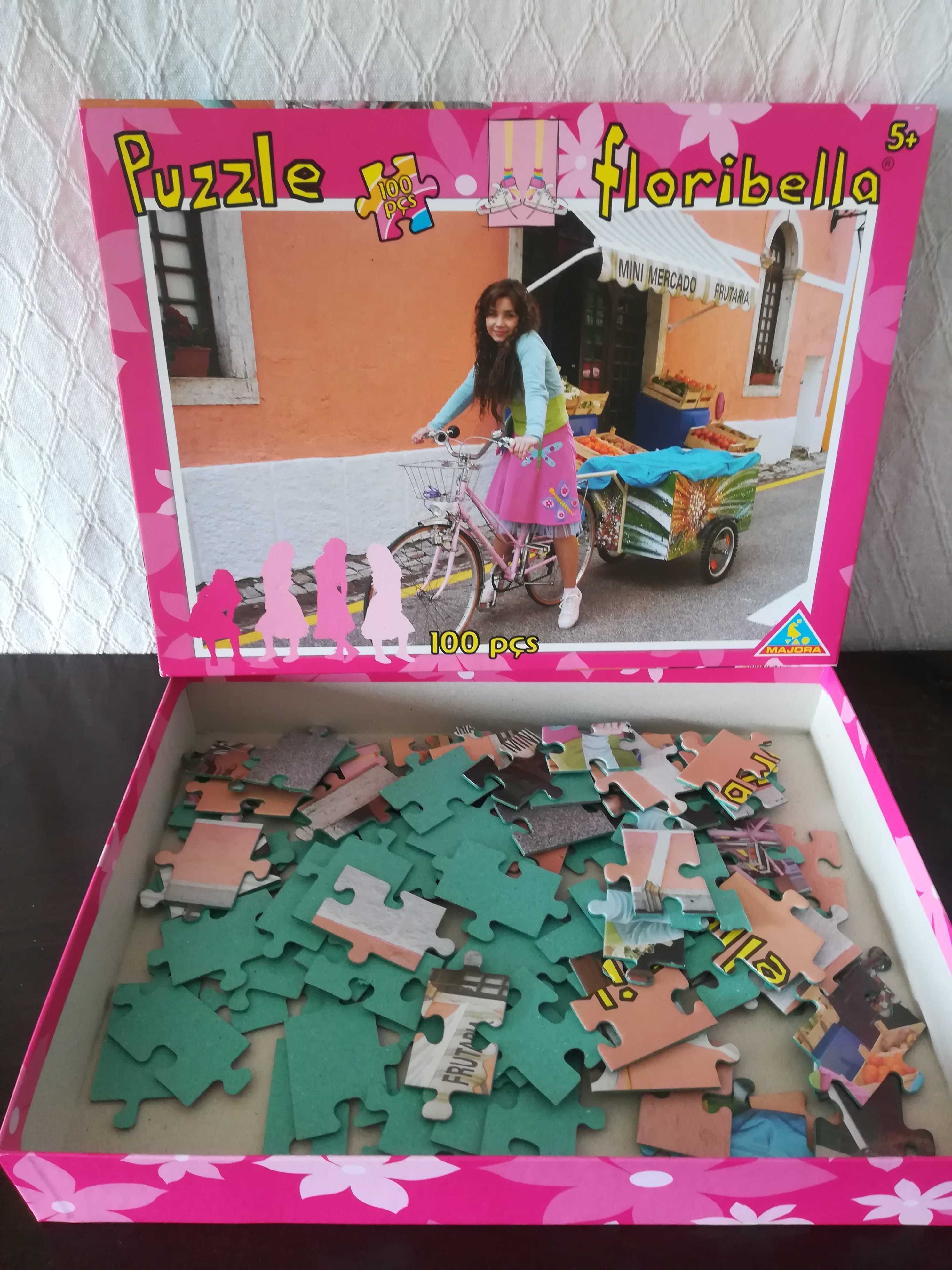 Puzzles: Witch - 250 peças, Winx - 350 peças e Floribela - 100 peças