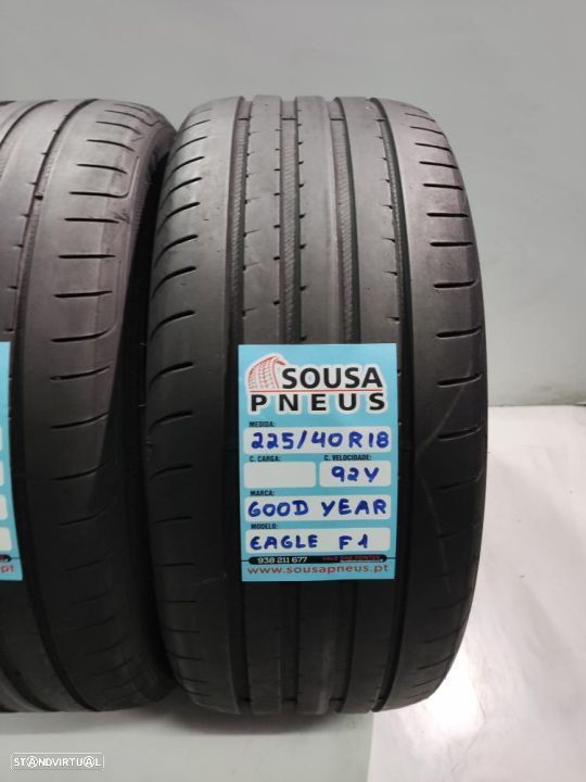 2 pneus semi novos 225-40r18 good year - oferta dos portes