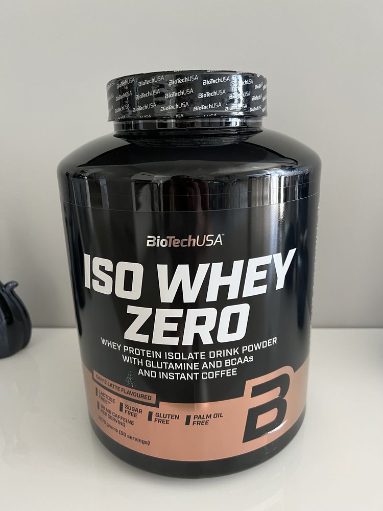 Izolat białka Iso Whey Zero Bio Tech Caffe Latte 2270 gram 90 porcji