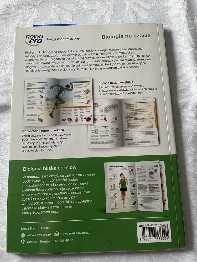 Biologia na czasie 1 liceum/technikum, Nowa era
