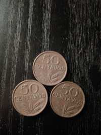 Moedas de 50 centavos