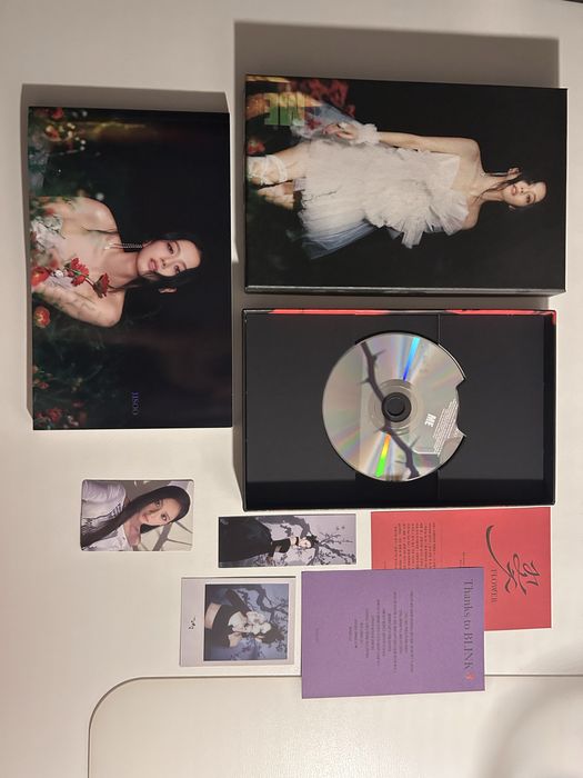 Album ME jisoo blackpink black ver photocard polaroid