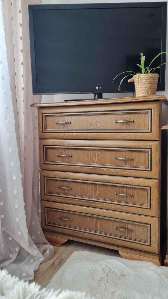 Meble do sypialni, łóżko 160x200 szafa komoda toaletka
