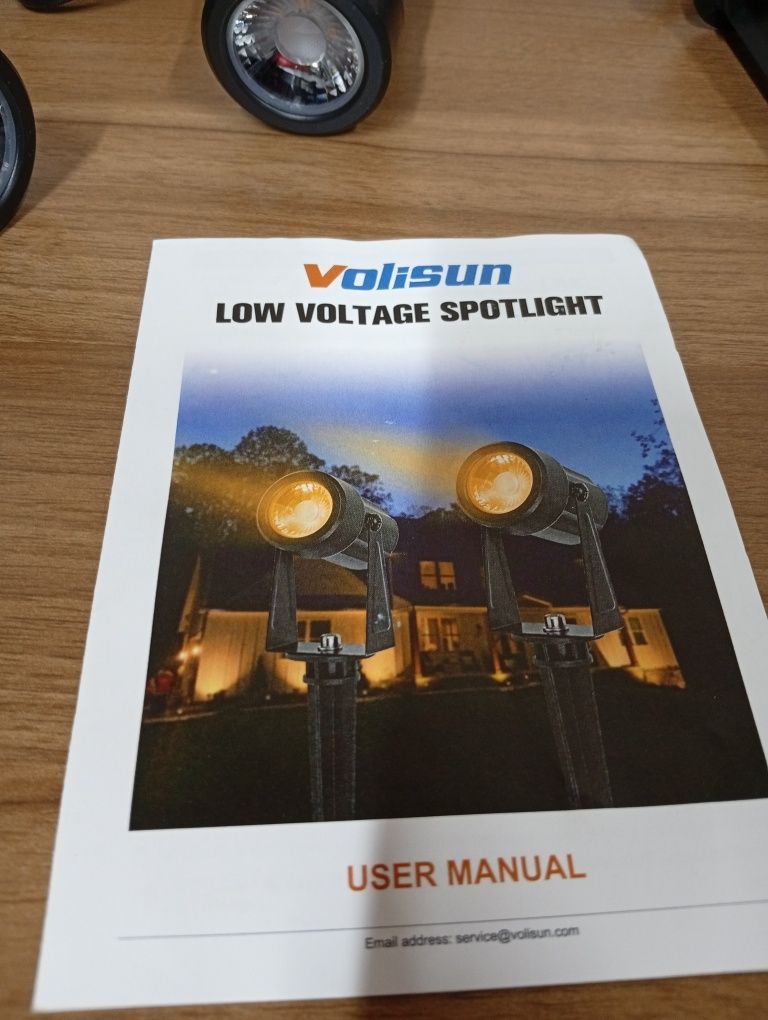 Volisun reflektory ogrodowe LED zewnętrzne wodoodporne 6 sztuk