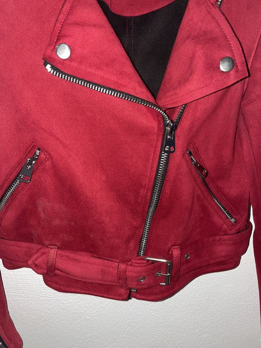 Casaco biker vermelho