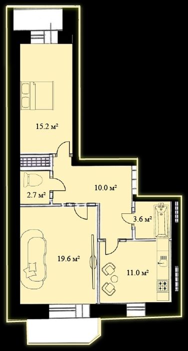 Квартира (1-,2-,3-кімнатна) в новобудові. 550$ -1 м2. ЗНИЖКА!