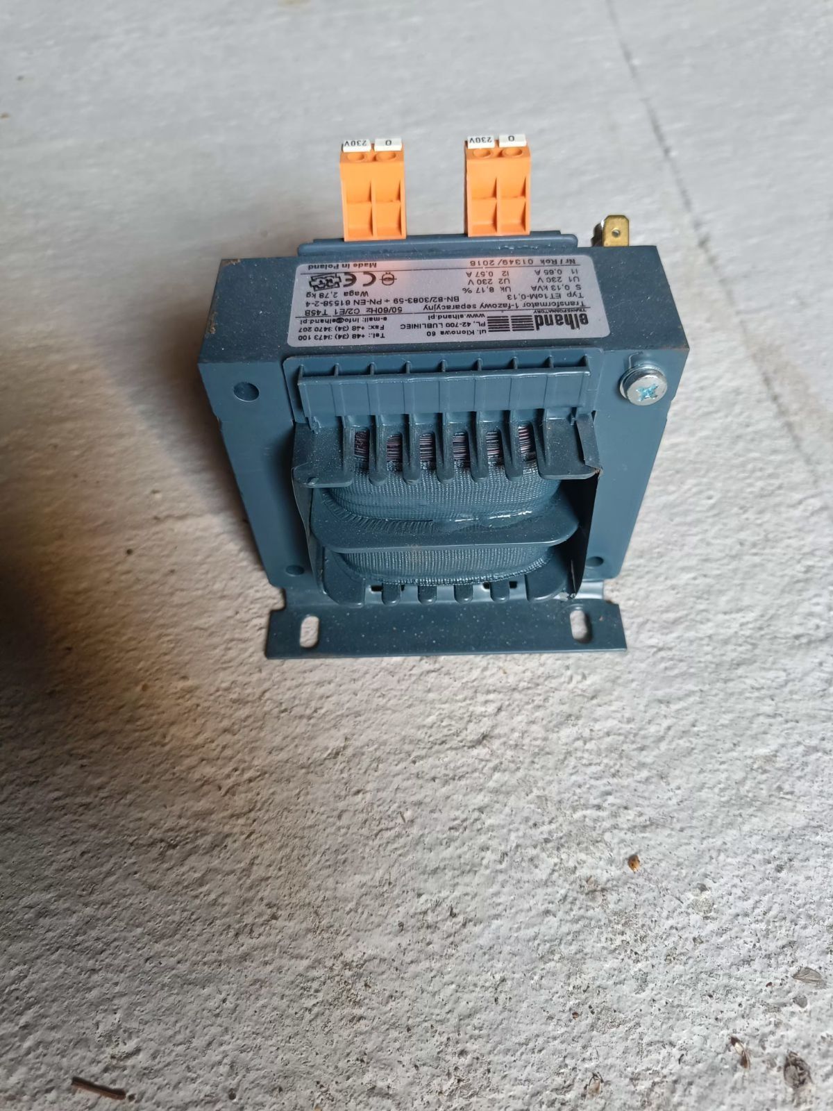 Transformator 1-fazowy