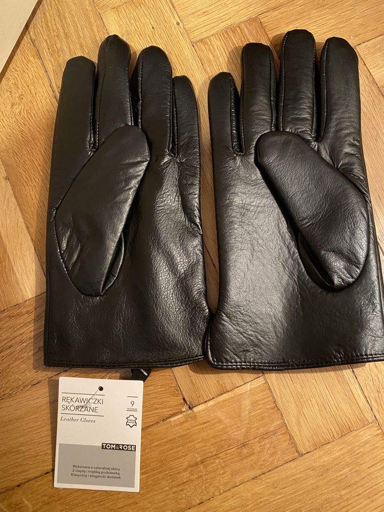 Rękawiczki skórzane rozmiar 9