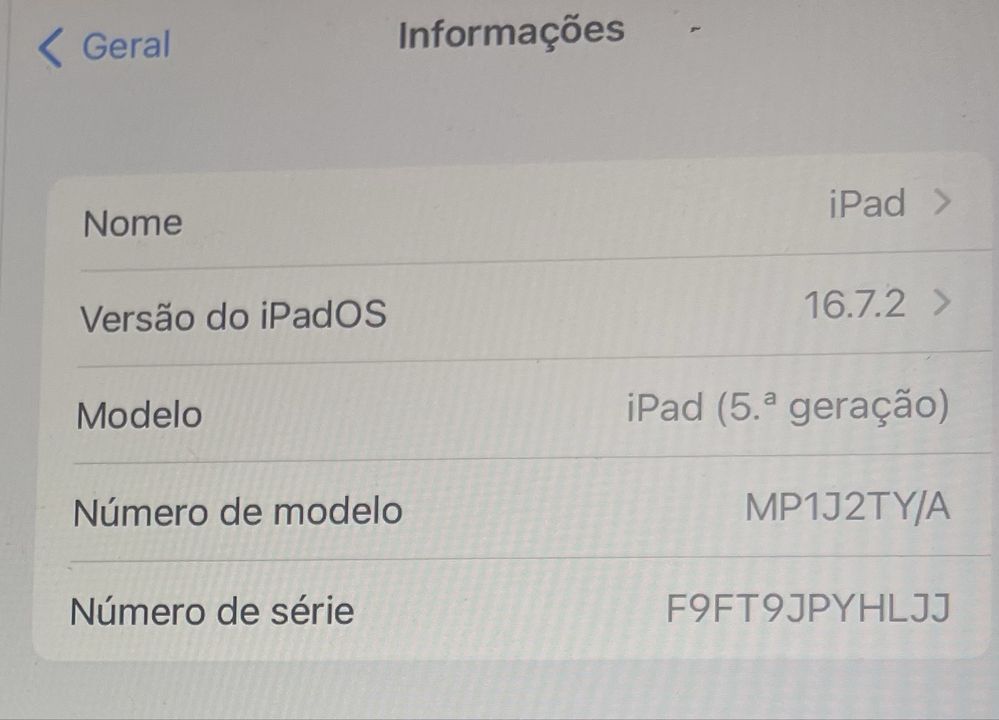 Ipad 5  - 32GB - Celular ( carta Sim ) + WiFi - Na caixa de origem