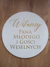 Tablica Witamy Pana Młodego i Gości Weselnych