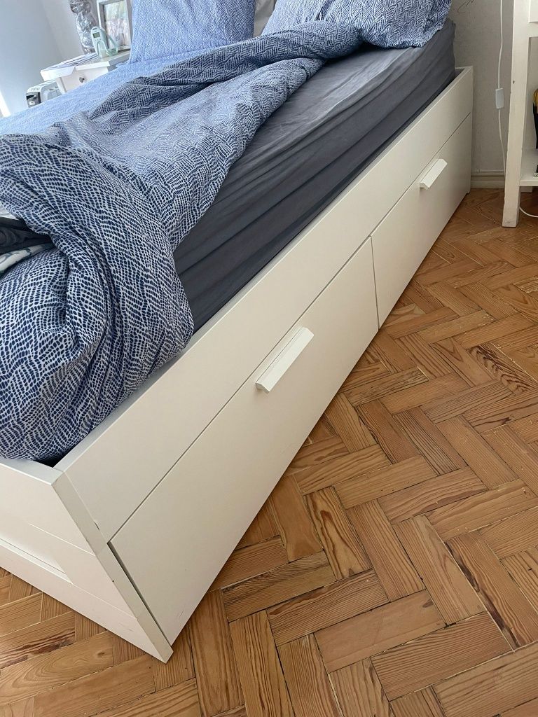 Cama BRIMNES IKEA 140X200 + Colchão