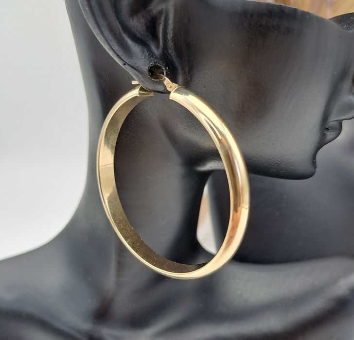 Złote kolczyki / koła/ złoto 585 / 14K