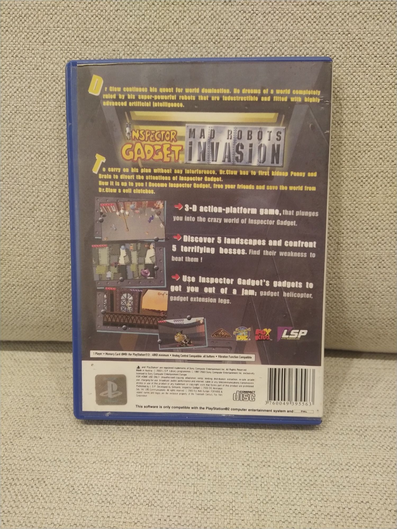Jogo para PS2: Inspector Gadget - Mad Robots Invasion
