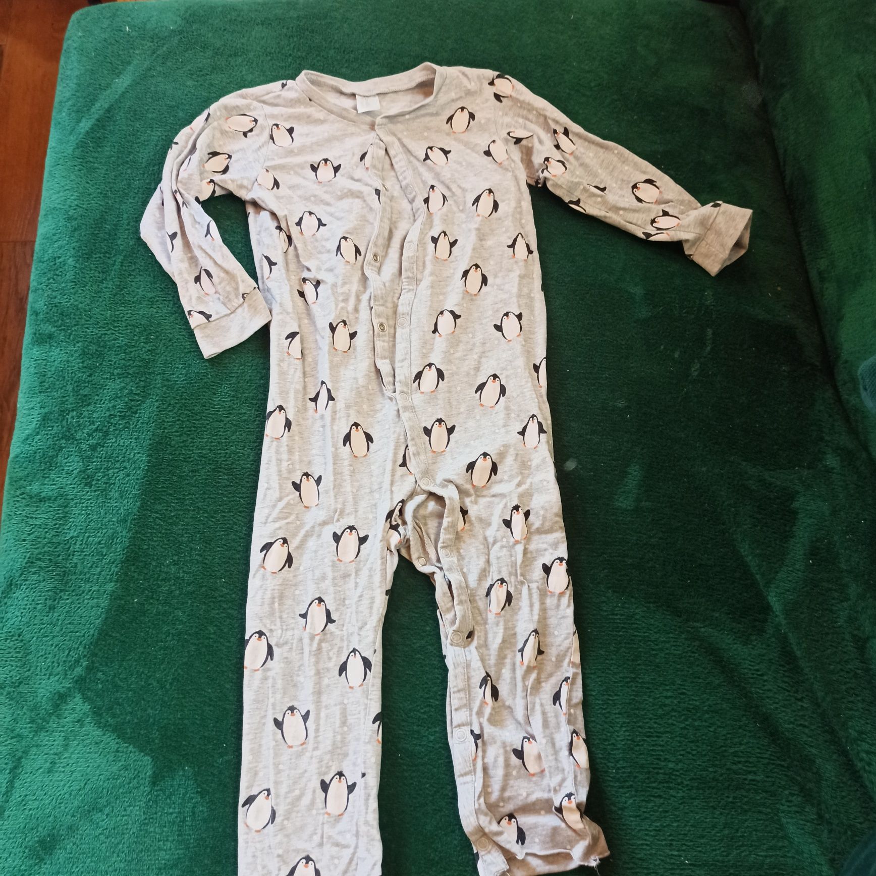 3 pajace śpiochy H&M pingwiny