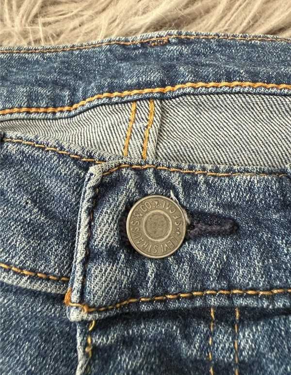 Jeansy denim Levis 501 slim fit Basic denim skinny Y2K vintage W29 L32