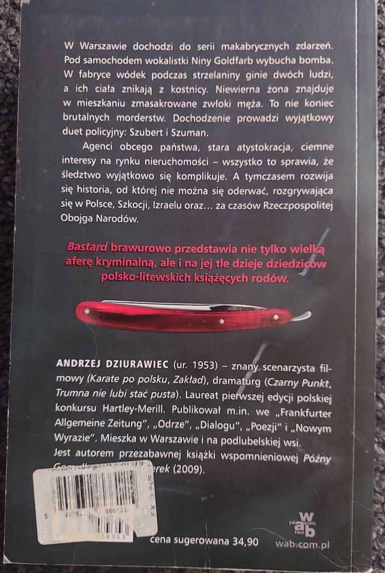 Kryminał Bastard Andrzej Dziurawiec