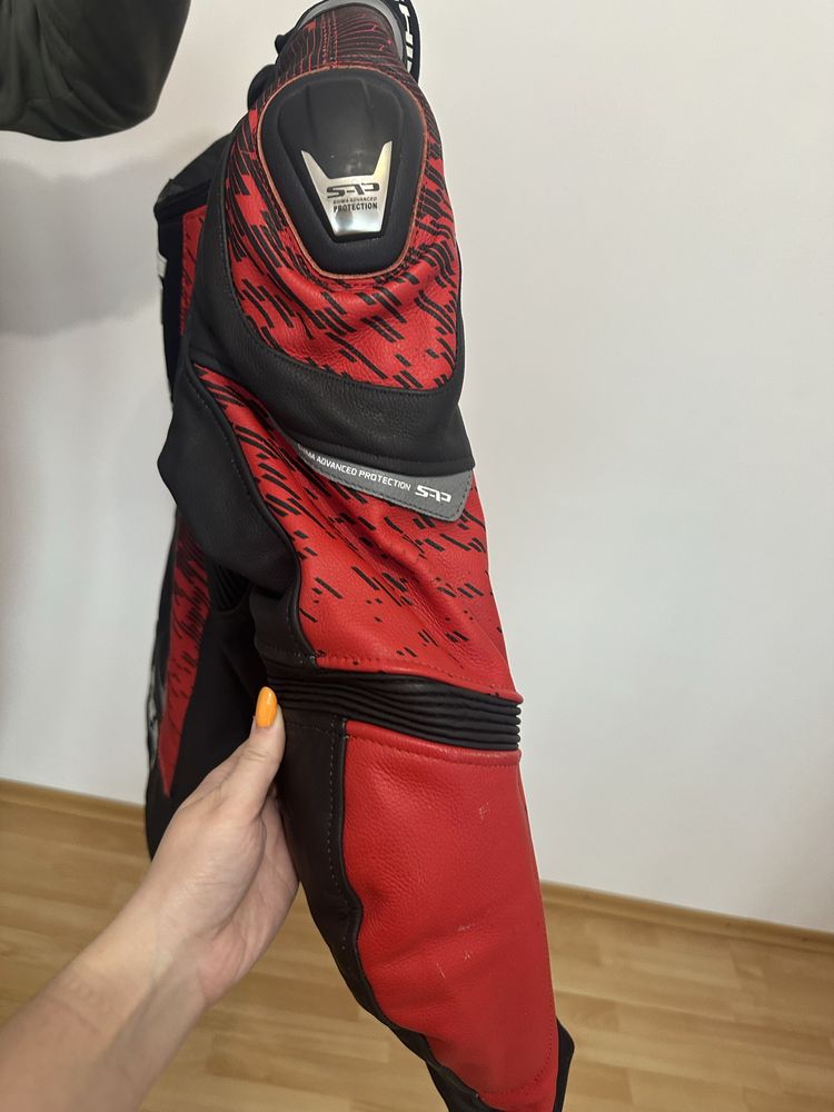 Strój spodnie kurtka kombinezon skórzany SHIMA STR 2.0 RED