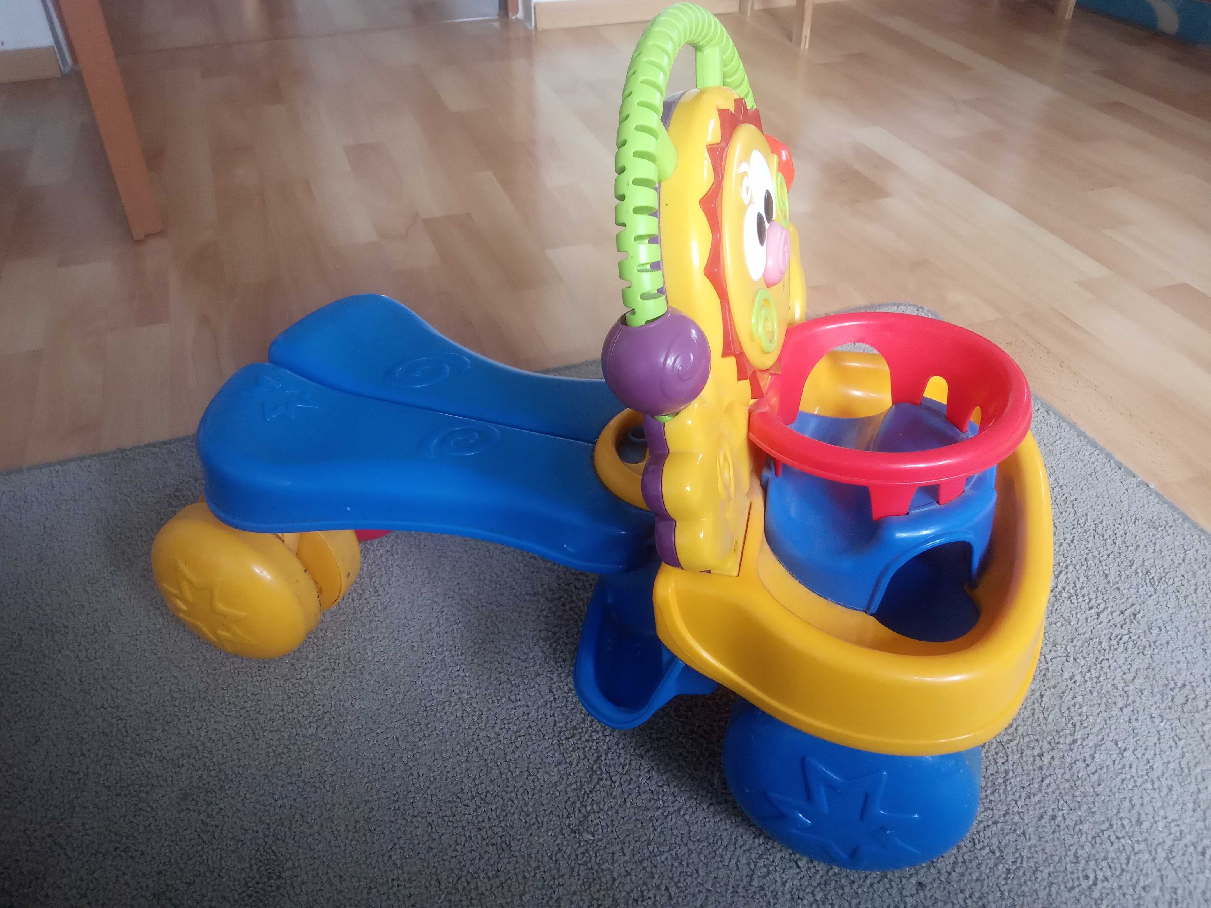 Fisher Price Jeździ Pchacz Chodzik kolorowy Słoneczko