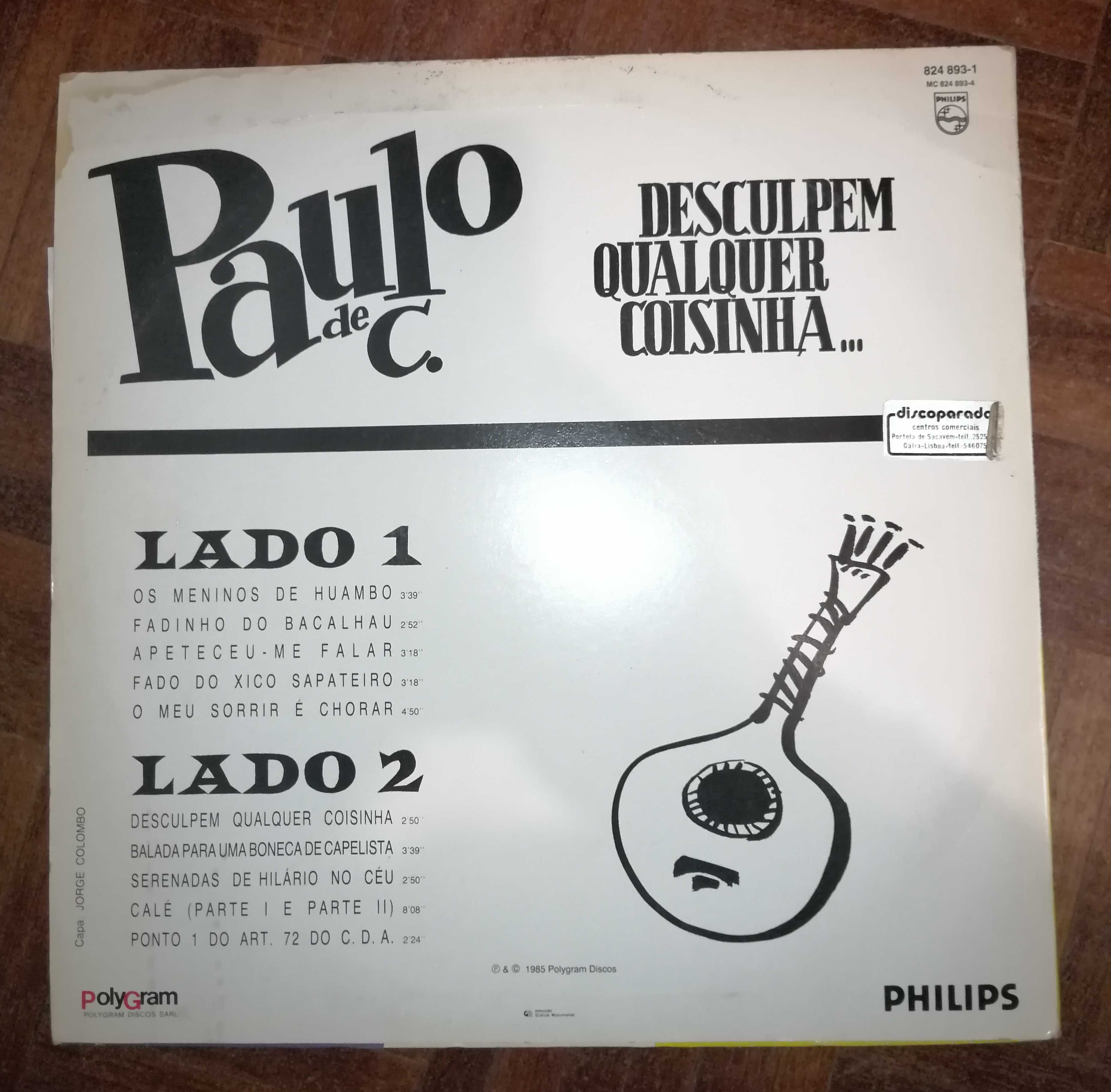 Paulo de C. - Desculpem Qualquer Coisinha