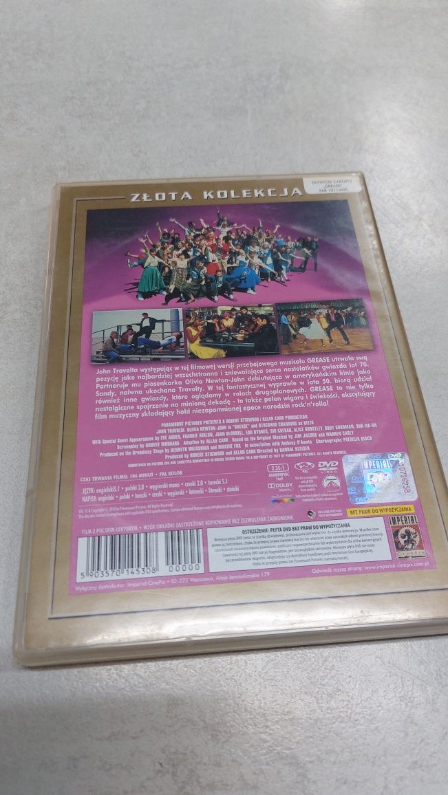 Grease. Film dvd