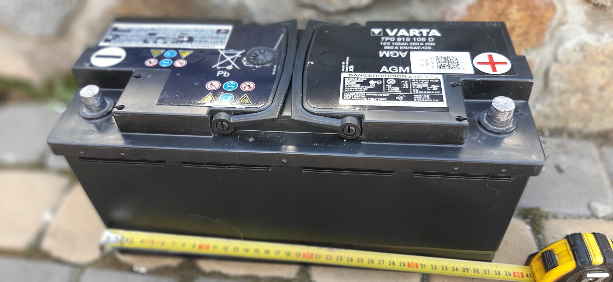 Акумулятор AGM Varta 105 Ah  950 A 12V