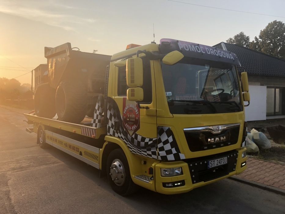 Transport Maszyn Pomoc Drogowa Katowice Holowanie Ciężarówek Tir