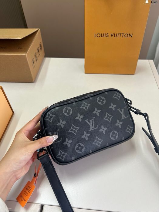 Сумка Louis Vuitton мужская черная shadow унисекс оригинал