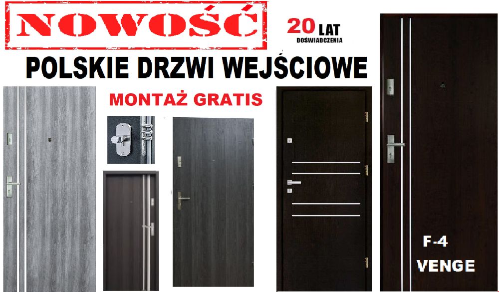 Drzwi wejściowe ZEWNĘTRZNE-wewnętrzne z montażem do mieszkania w bloku