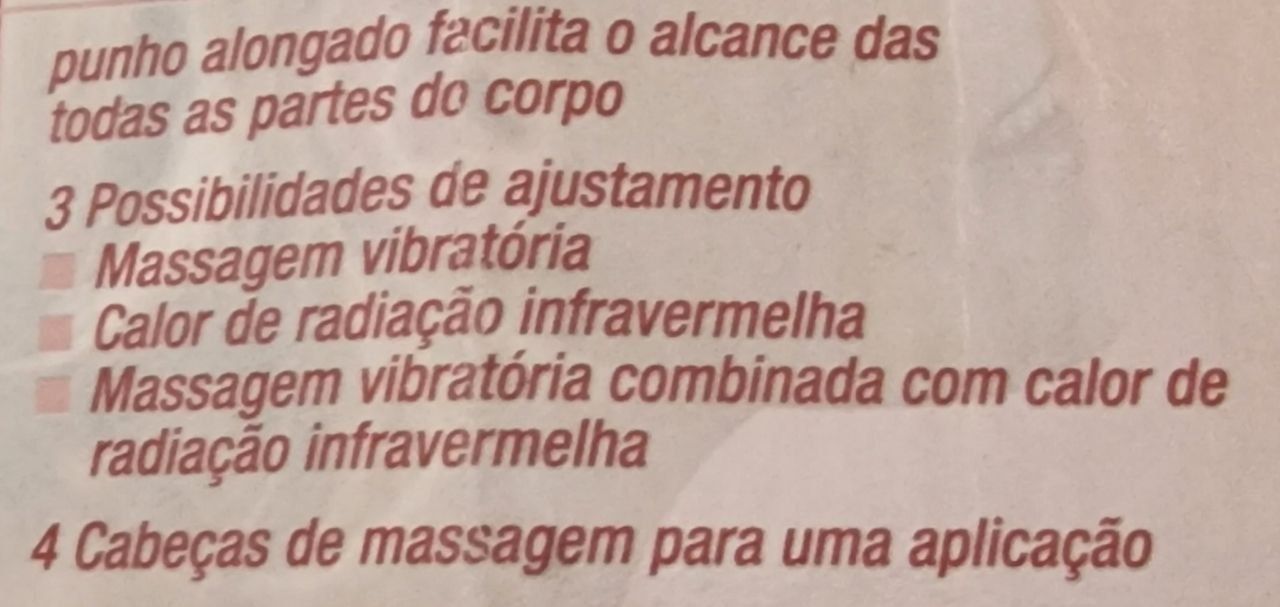 Maquina de massagem