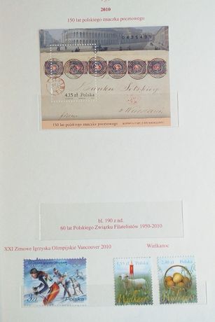 Znaczki pocztowe Polska rocznik 2010 **