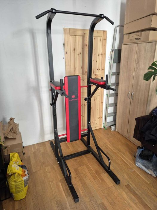 Poręcz stacjonarna z ławeczką do ćwiczeń