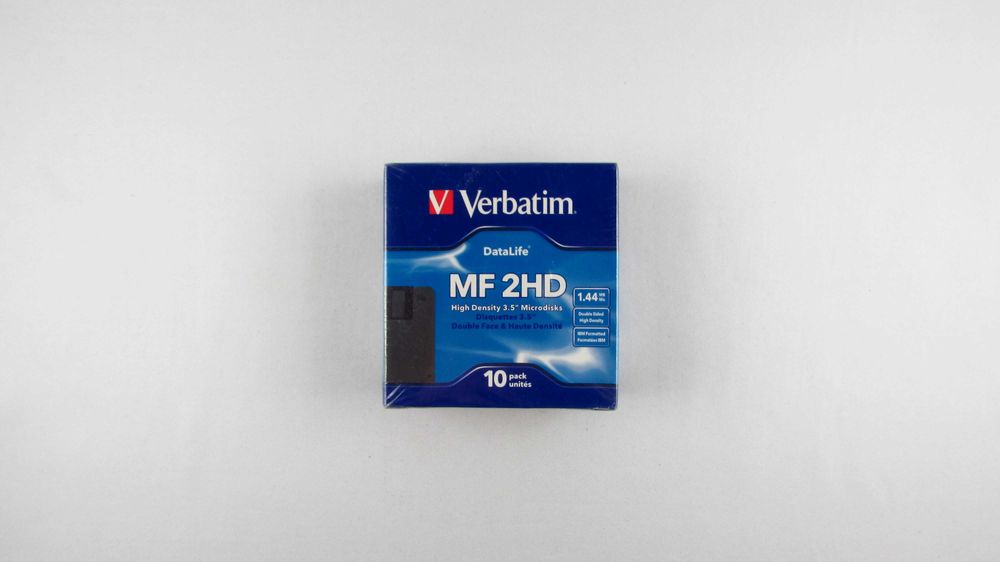 VERBATIM - MF 2HD 1,44MB  Zestaw 10 dyskietek dyskietki Nowe