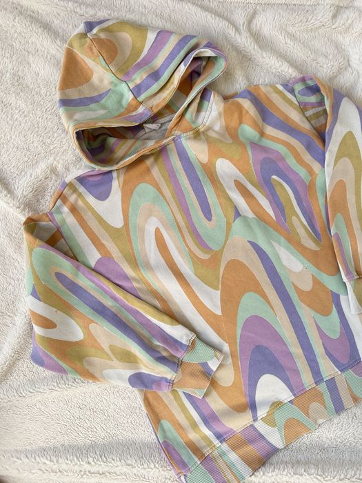 Kolorowa bluza z kapturem dla chłopca Zara 152