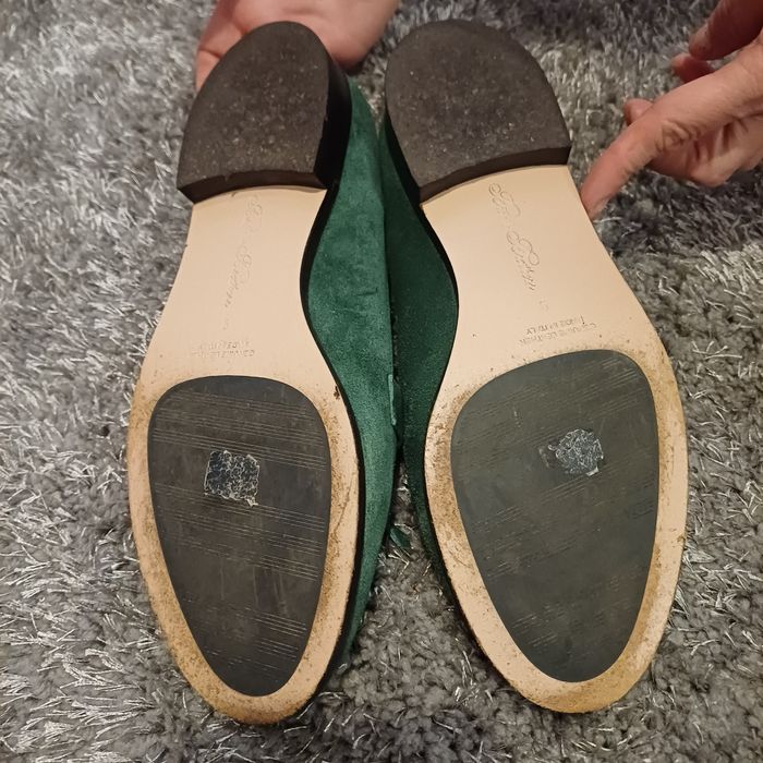 Brooks Brothers skórzana torebka i mokasyny 40 włoska skóra