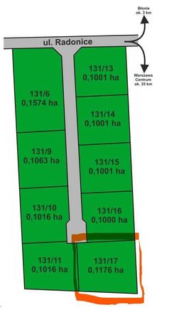 działka budowlana Radonice