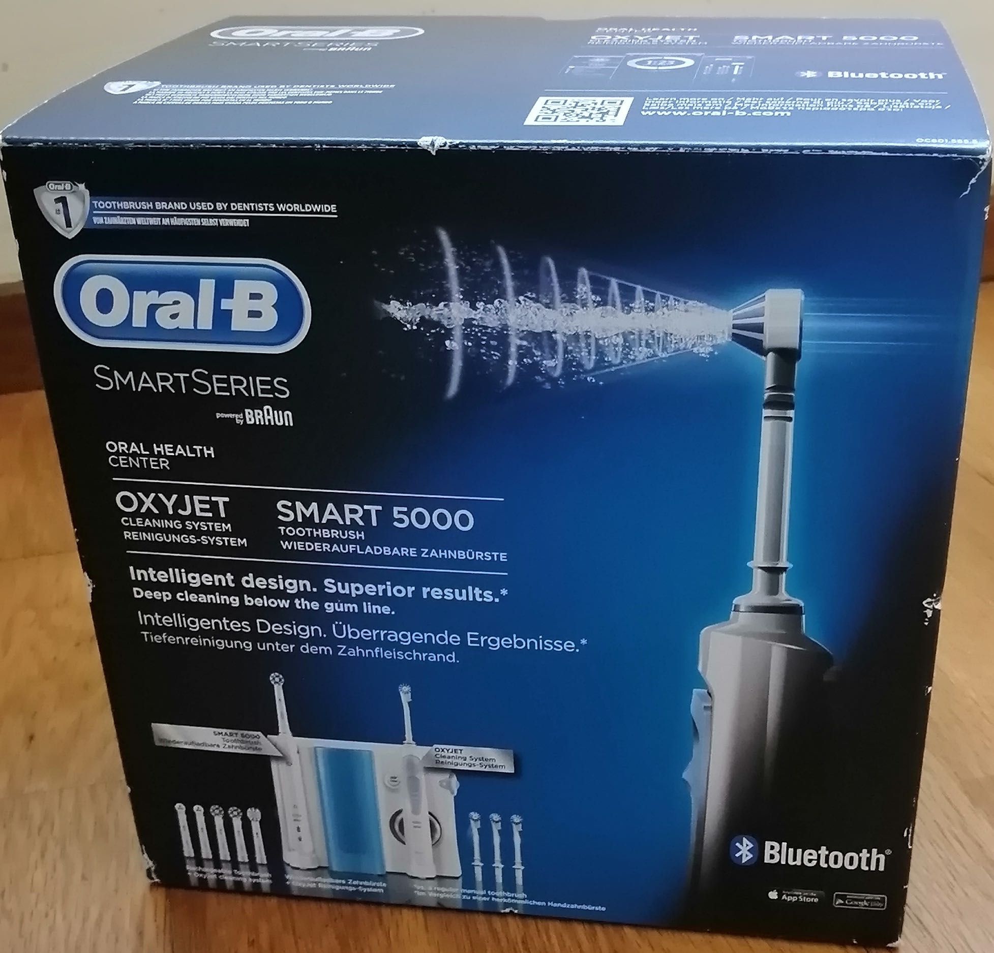 Centro Dental ORAL B Oxyjet +5000- novo, 3 anos de garantia