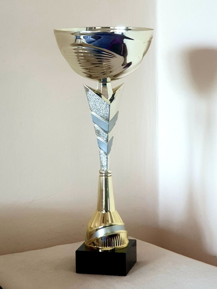 Puchar złoty 40cm, bez graweru, trofeum - 1 miejsce, nagroda, prezent